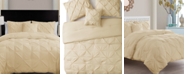 VCNY Home Carmen Pintuck 4 Piece Comforter Set, Queen